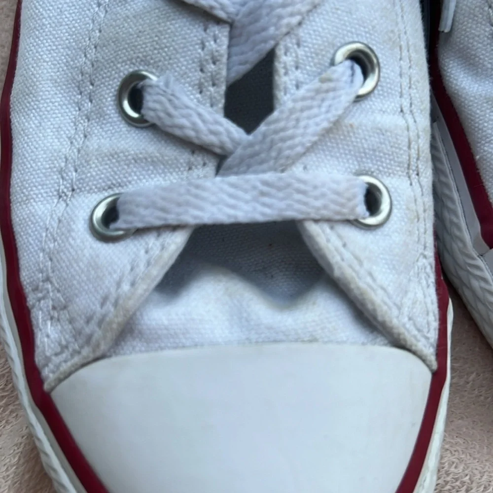 Converse All Star white size 3 Youth sneakers